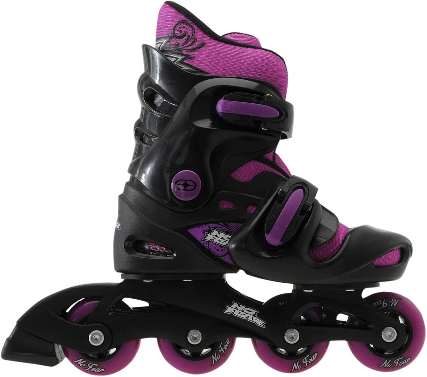 Inline Skates Mädchen mit herausnehmbarer Socke und verstellbarer