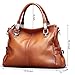 S-ZONE Women Genuine Leather Handbag Shoulder Purse Satchel Tote Crossbody Bag