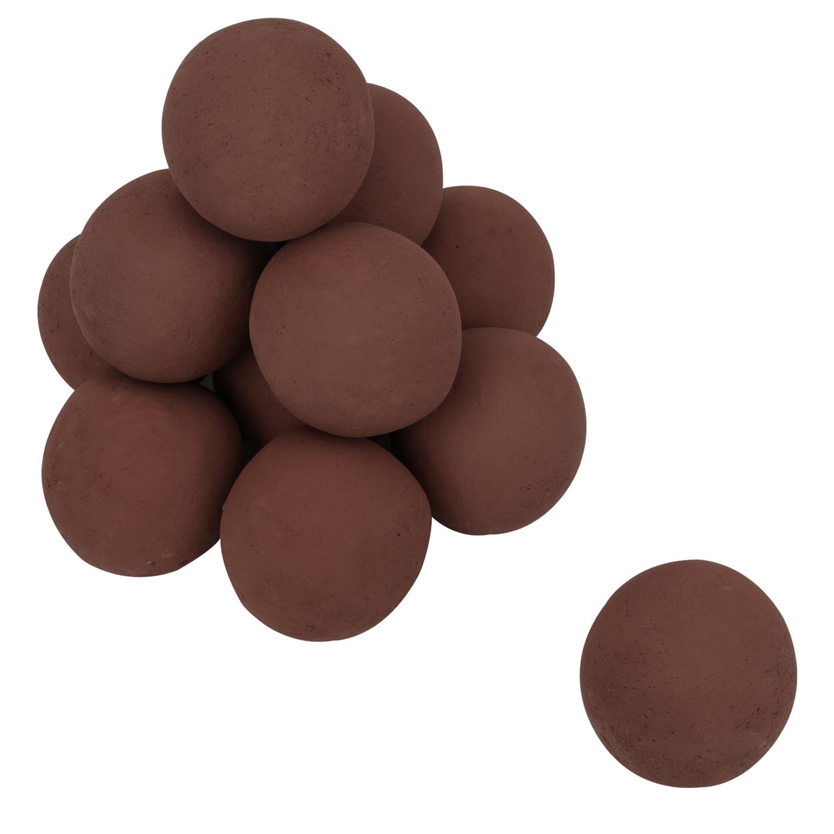 Skyflame Ceramic Fire Balls, Set of 12 Round Fire
