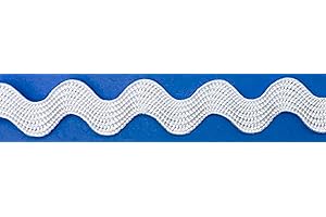 Trimplace White 1/2" Middy RIC Rac - 24 Yards