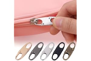 5 Colors/Set Double-end Lobster Clasp Zipper Head Replacement Alloy Zipper Pulls,Detachable, Suitable for Travel Backpack, Su
