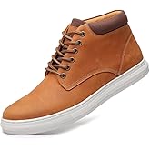 Arkbird Casual Sneaker Shoes, Lace-up Leather Chukka Boots for Men