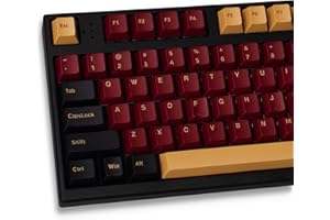 Red Samurai Keycaps Set 164 Keys PBT Doubleshot Keycaps Cherry Profile Custom Keyboard Keycaps for Cherry MX 61/64/68/84/87 M