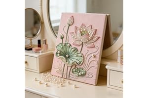 DIY Diamond Pearl Painting Kit for Adults, Beginner Friendly Pearl Craft Kits, Diamonds Dots Beads Canvas Art for Wall Decor,