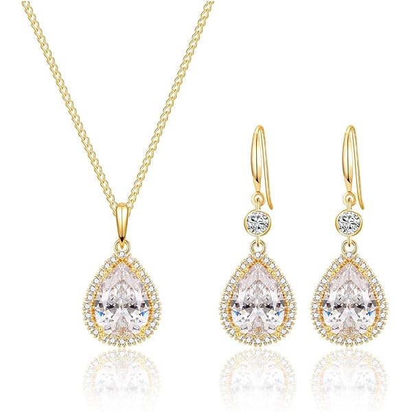 Juego De Joyas Para Dama De Honor Para Mujer, Colgante De