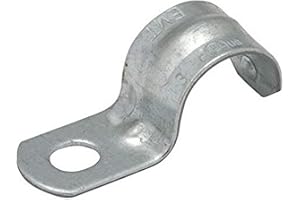 HUBBELL RACO 2082B25 Strap, EMT, 1/2-Inch Trade Size, (1) Hole, Steel, 25-Pack,Gray