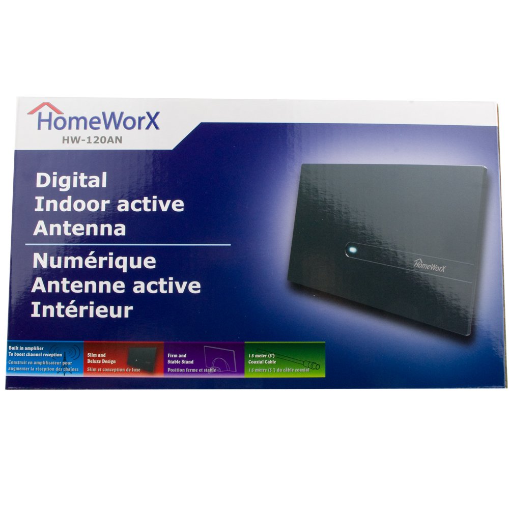HomeWorx HW120AN Amplified Digital HDTV Antenna for Indoor Pricepulse