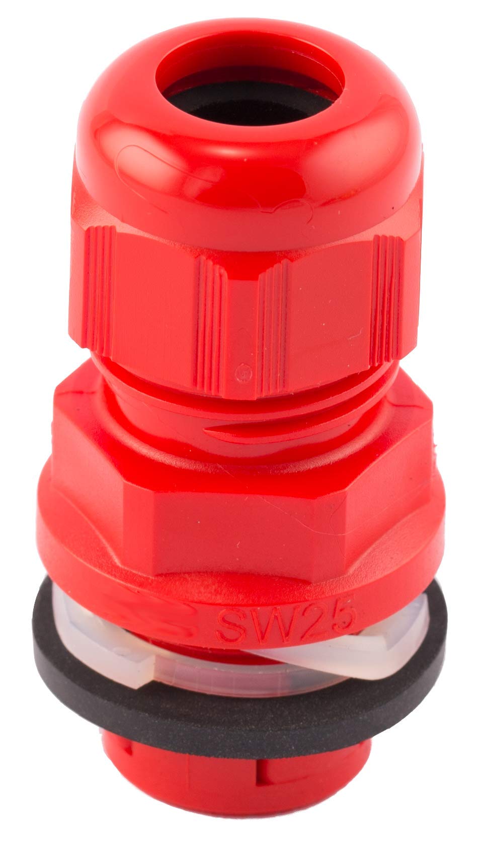 SWA Pack of 10 Red Smartfit Glands, suitable for cable diameter 7-13mm 20mm hole.