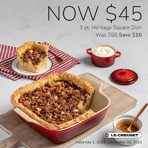Le Creuset Stoneware Heritage Square Dish, 3 qt. (9
