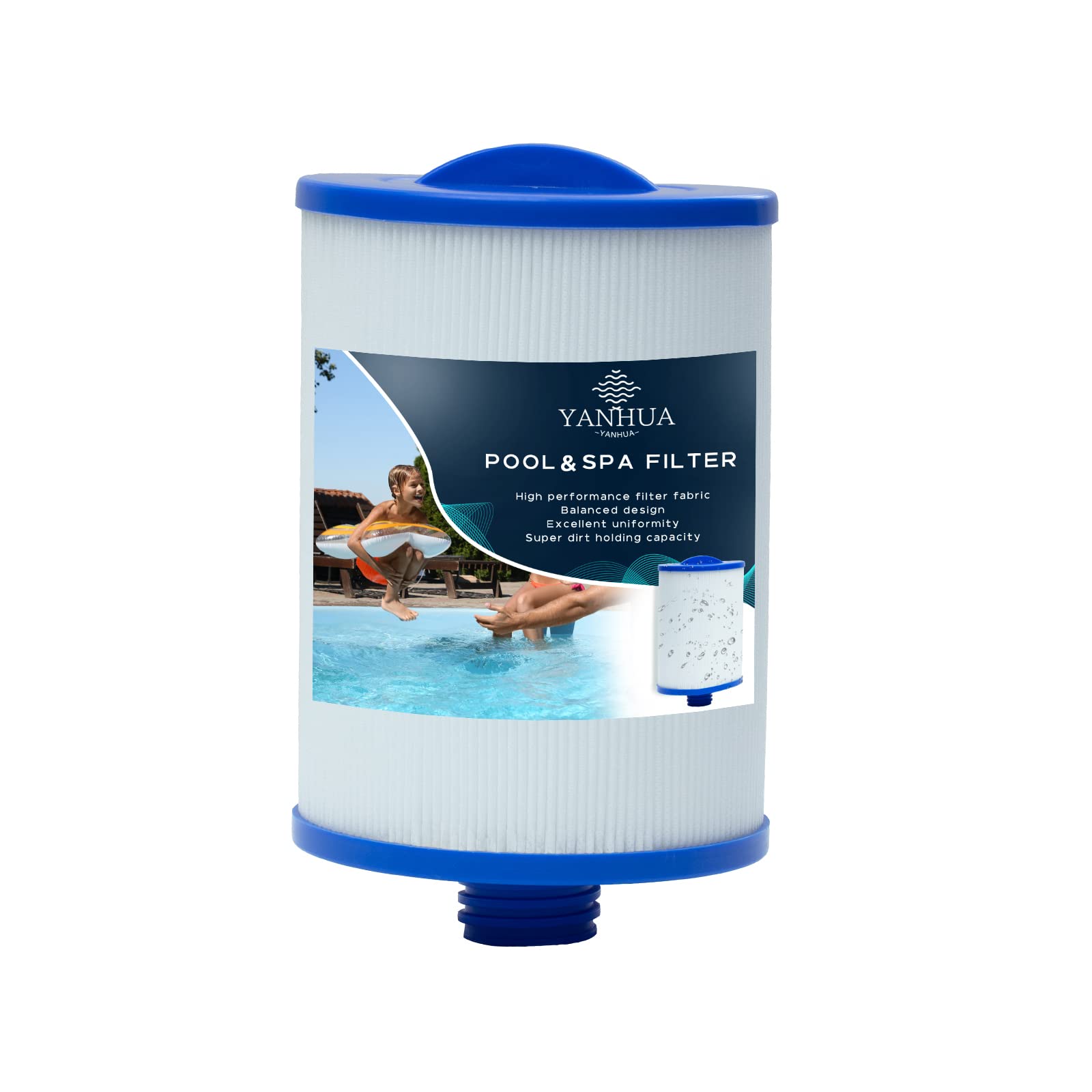 Spa Filters for Hot Tub Filter, PWW50 Filter Replacemen, Compatible for PWW50 Hot Tub Filter, for Unicel 6CH-940, for Filbur FC-0359, for Waterway Plastics 817-0050 (1)