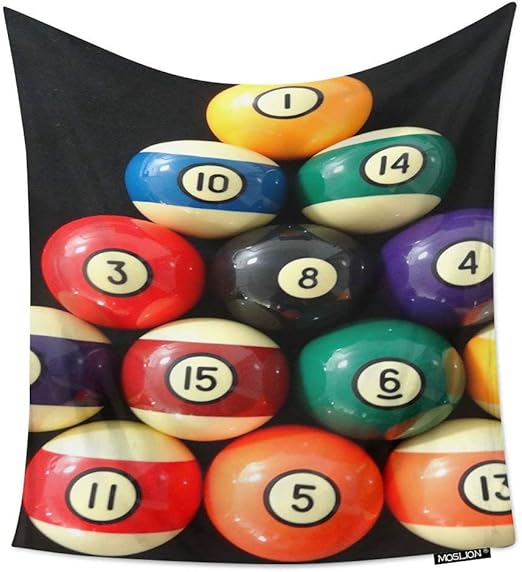 Amazon Com Moslion Room Art Wall Tapestry Billiard Pool Balls