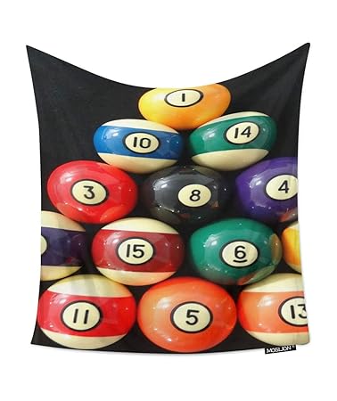 Amazon Com Moslion Room Art Wall Tapestry Billiard Pool