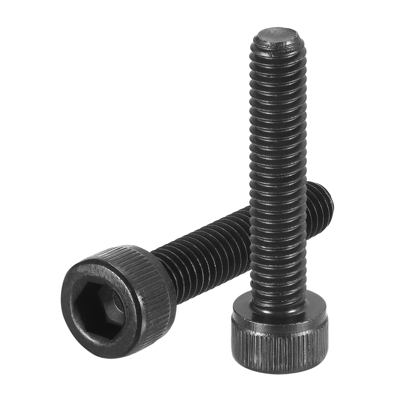uxcell Hex Socket Bolts (M6-1x30), Grade 12.9 Carbon Steel Hex Socket Drive Screws, Black, 40 Pcs