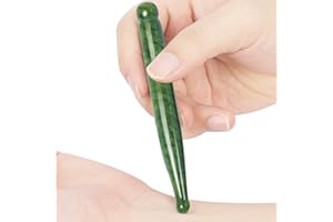 ideayard Jade Gua Sha Scraping Massage Tools,Massage Wand Acupuncture Therapy Stick Point Treatment