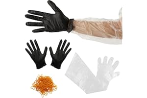 homfanseec 25 Pairs Field Dressing Gloves Deer Gut Mittens Hunting Cleaning Gloves