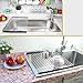 NEX Dish Drying Rack Over-The-Sink Folding Dish Drainer for Kitchen Use Drying Mat(D001)