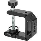 CAMVATE C Clamp(Widen) with Multiple 1/4"-20 &amp; 3/8"-16 Threads (2.25" Neck)