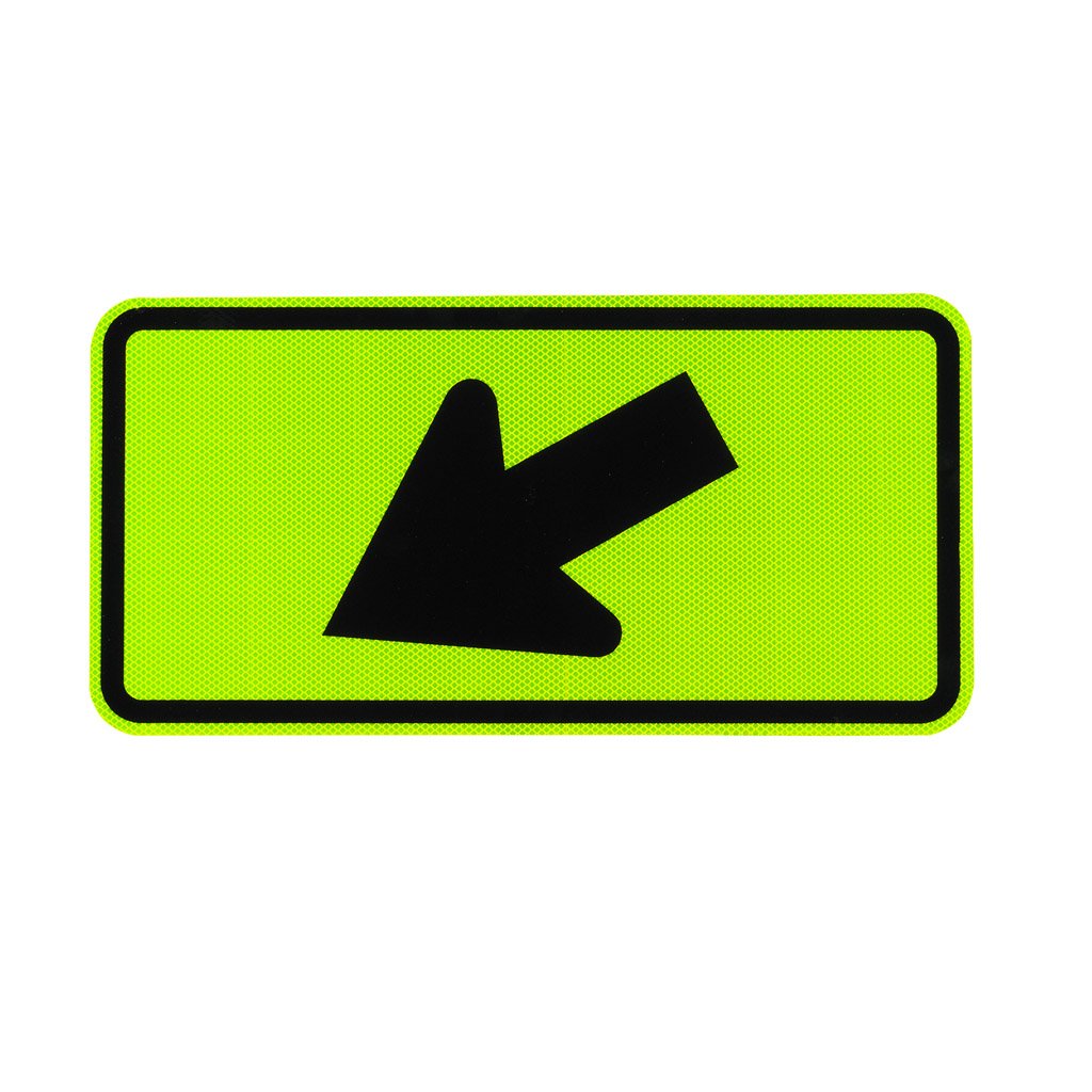 Elderlee, Inc. 9824.167 Crossing Arrow Sign, MUTCD W167P