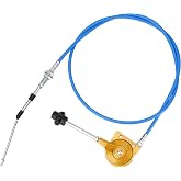 2M Excavator Throttle Control Cable &ndash; 6.6ft Heavy-Duty Universal Accelerator Replacement Kit, Throttle Cable Line with Stainless Steel Joints, Manual Lever Handle Control for AGT Mini and Mixers Parts