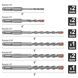 SDS Plus Rotary Hammer Drill Bit Set