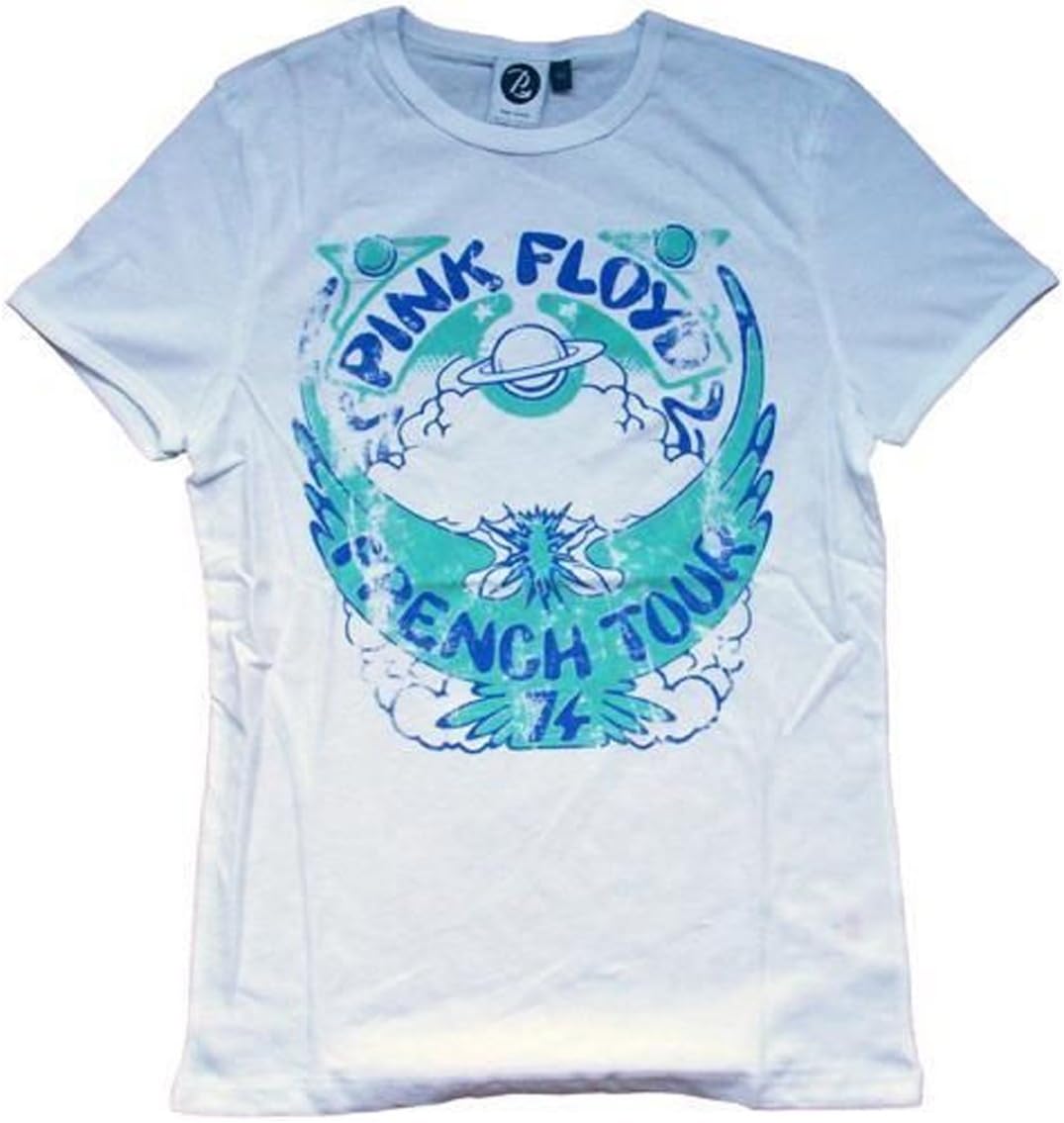 Pink Floyd Official French Tour '74 Adults T-Shirt - Small