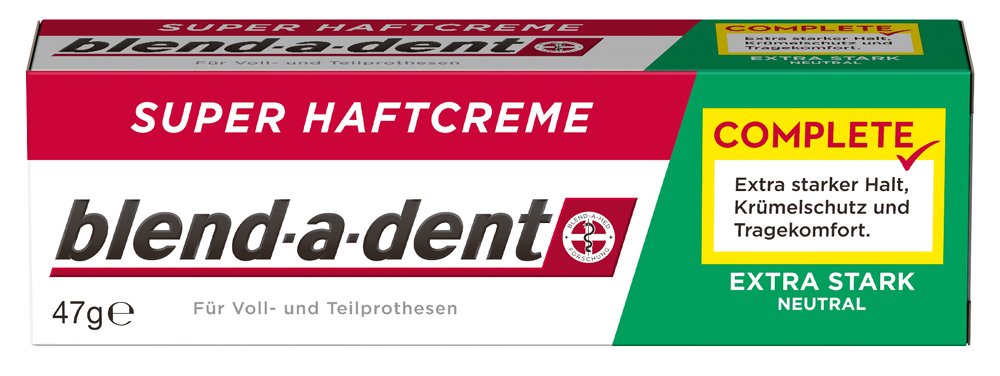 Blend-a-dent Complete Neutral Super Adhesive Cream, Pack of 3 (3 x 47 g)
