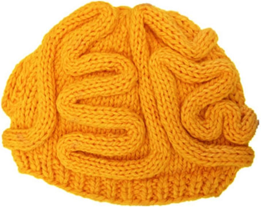 crochet brain hat