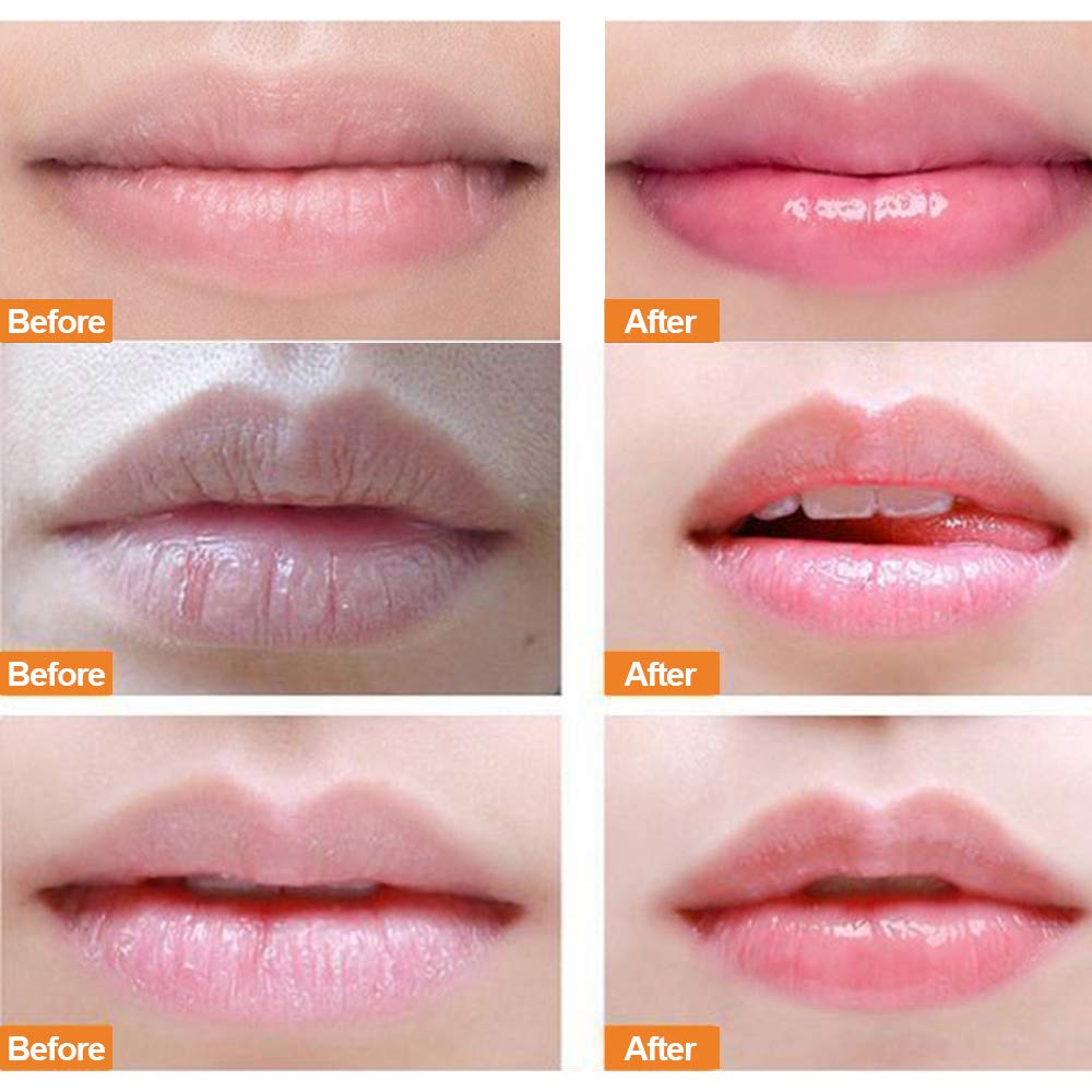Lip Sleeping Mask, with Lip Scrubs Exfoliator & Moisturizer, Double Effect Lip Mask Overnight for Dry, Lip Masks Treatment Care, Cracked Lips, Peeling Lip Primer, Lip Repair Balm - Strawberry : Beauty