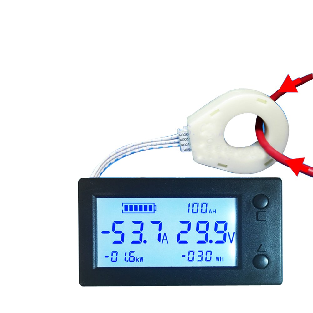 Battery Monitor ECO-WORTHY 300A With Hall Sensor, 9-80V For Li-ion - Foto 10