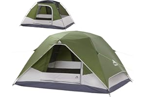 Camping Tent with Rainfly, 2/4/8 Person Tent,Waterproof Windproof Family Tent with Mesh Windows, Easy Set Up for Hiking and O