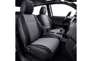LUCKYMAN CLUB 2 Front Tacoma Seat Covers Custom Fit 2016-2023 Tacoma Crew Cab and Extended Cab (Gray 2 pcs)