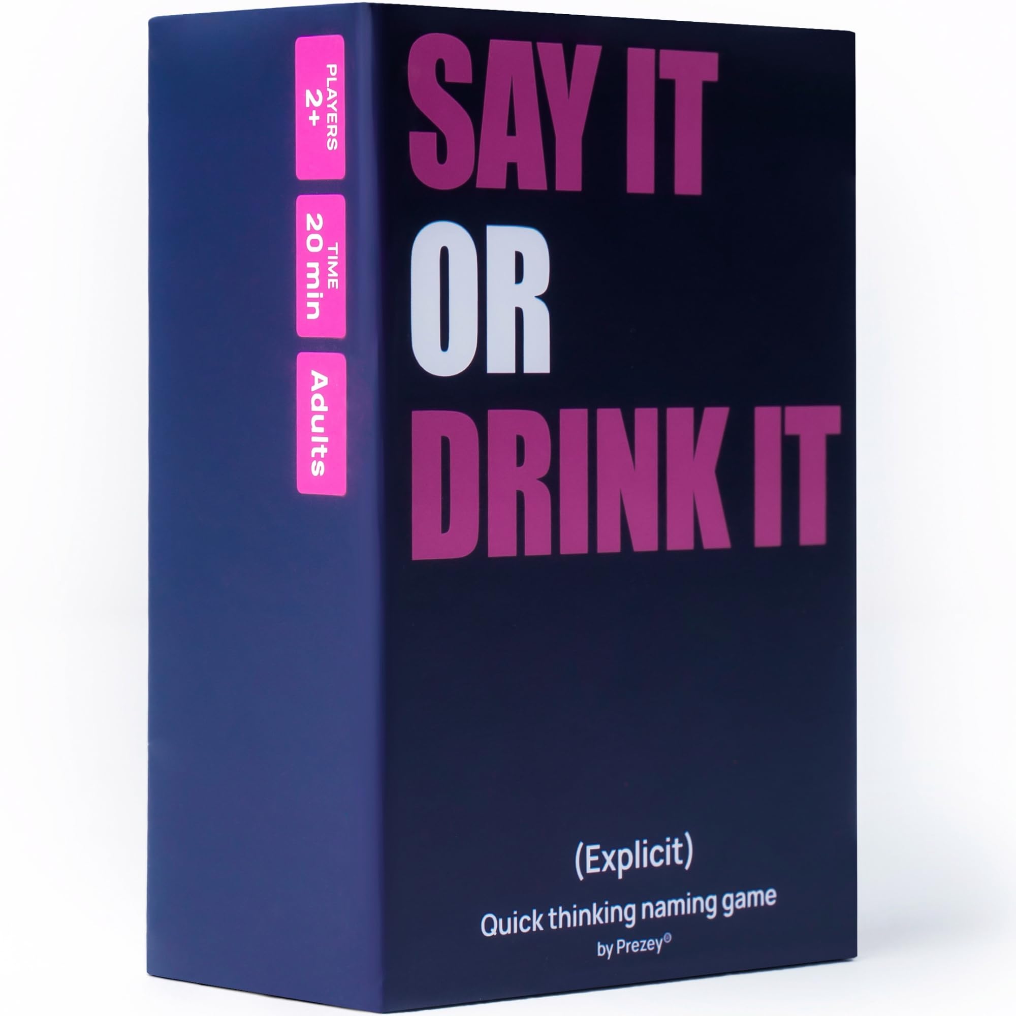 Prezey Say It or Drink It - 250 Category Card Games for Adults | Drinking Games for Adults, Couples Games, Party Games, and Hen Party Games
