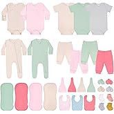 littogoose Baby Layette Set for Girls, Newborn to 6 Months Baby Clothes, 30 Piece Sets for Newborn Essentials