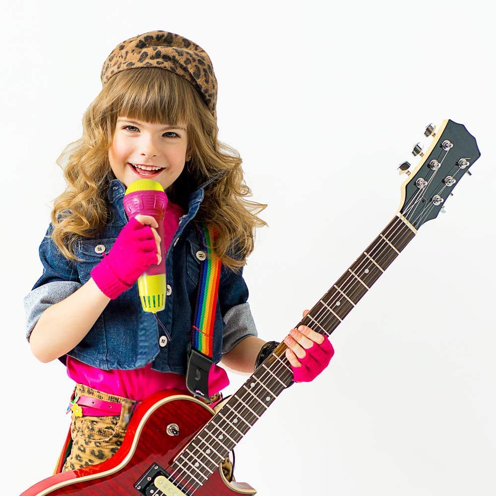 ArtCreativity Large Echo Microphones for Kids, Set of 4, Wireless Karaoke Mics for Children with Echo Effect, Durable and Lightweight Music Toys, Fun Supplies for Birthday, Picnic, BBQ, or Party