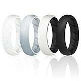 ROQ Silicone Rubber Wedding Ring for Women, Rubber