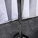 HomeDoor 1 Heavy Duty 24 Hanging Large Mesh Pockets Shoe Organizers with 4 Steel Over The Door Hooks, Black