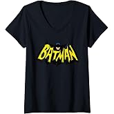 Womens DC Batman Logo 66 V-Neck T-Shirt