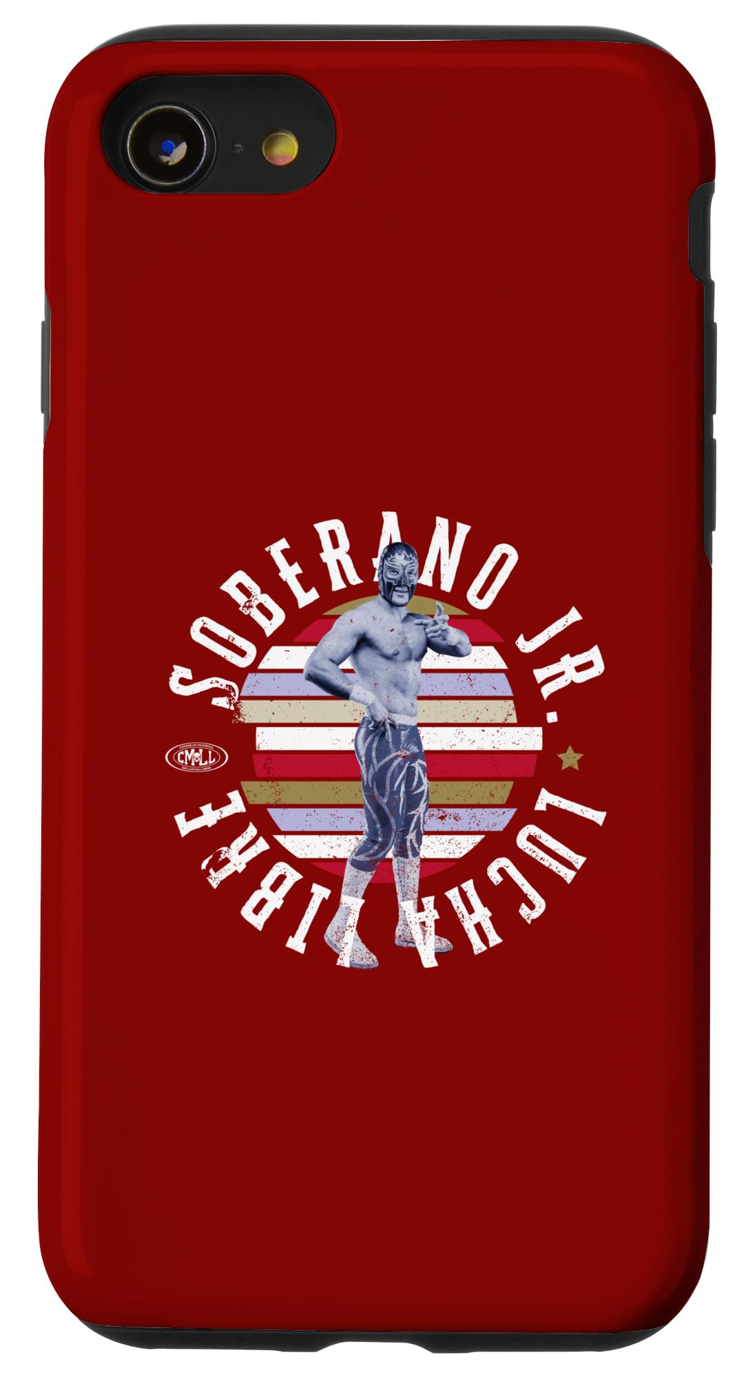 iPhone SE (2020) / 7 / 8 Soberano Jr. Mexican Luchador Ideal for men and women. Case