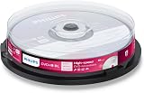 Philips 10x DVD+R DL 8.5GB 240min 8x Recordable Discs DR8S8B10F view 1