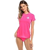 Body Glove Women's Smoothies In Motion Solid Short Sleeve Rashguard