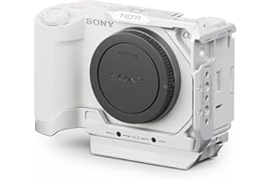 Tilta Half Camera Cage for ZV-E1 | Cold Shoe, NATO Rail, M3 and 1/4""-20 Threads Mounts | Silver