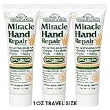 Miracle of Aloe, Miracle Hand Repair Cream 1 oz tube with 60% UltraAloe - 3 Pack Travel Sized