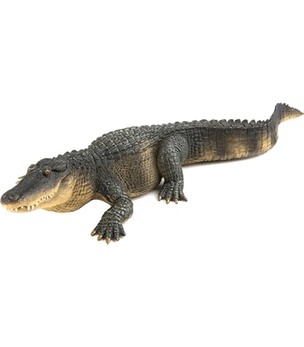 Figura De Cocodrilo De PVC Con Mandíbula Móvil, Juguete Realista De Vida Salvaje De 18,3 Cm, Ideal Para Coleccionistas, Decoración De Escritorio Y Juegos Educativos