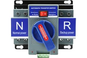 XINTAIHELE 2P 63A 110V Dual Power Automatic Transfer Switch Generator Changeover Switch Micro Fracture Type Automatic Transfe