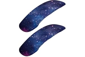 Wanzuoeng Galaxy Print Christmas Office Chair Armrest Covers Set of 2, Stretchy Soft Office Chair Arms Rest Covers Removable Washable Arms Protector Covers for Office Computer Chair, Blue