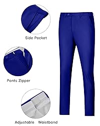 Men's 2 Pieces Suit Set,Two Button Slim Fit