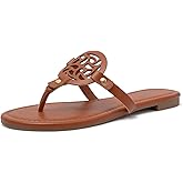 katliu Women's Flat Sandals Flip Flop Sandals Comfortable Dressy Thong Sandals