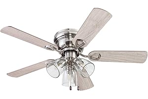 Portage Bay 51437 Renton Ceiling Fan, 42 Inch, Brushed Nickel