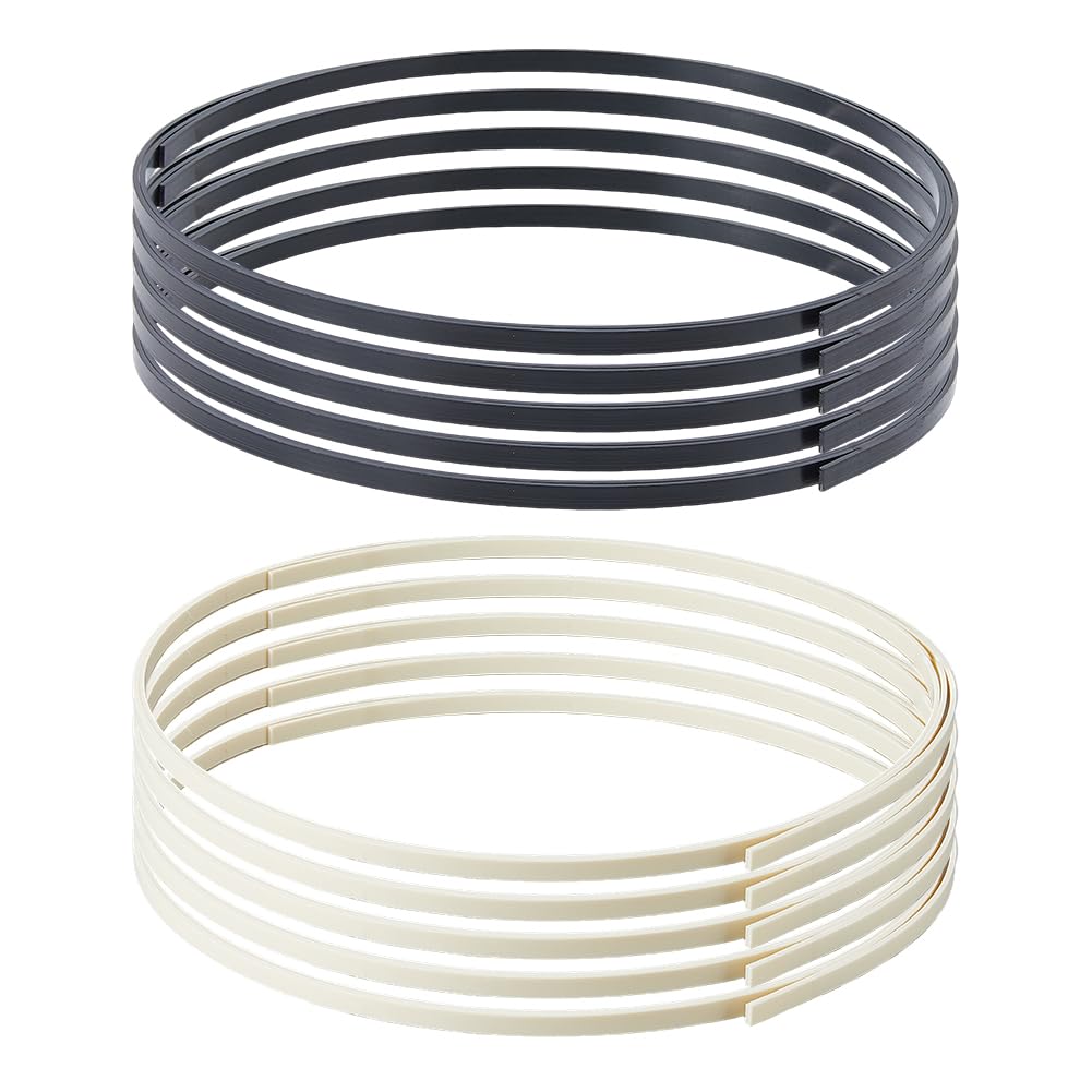 SUPERFINDINGS 10Pcs 2Colors 1650x6x1.5mm Plastic Guitar Binding Purfling Strip Guitar Bindings Decorative Guitar Elastic Binding Trim for Acoustic Classical Guitar Binding Edge Trim