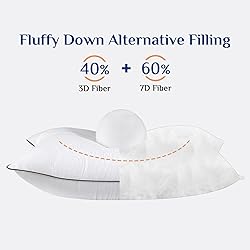JOLLYVOGUE Pillows Queen Size Set of 2 for